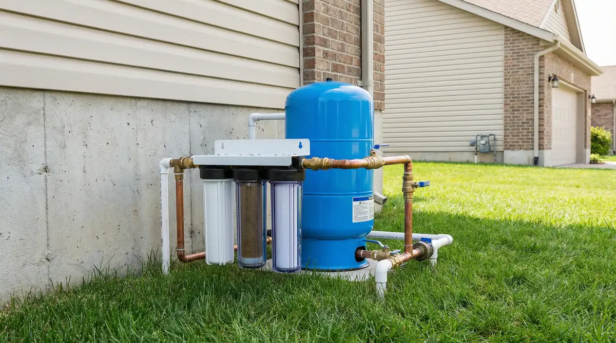 Well water treatment system installed in Orangeburg County South Carolina home