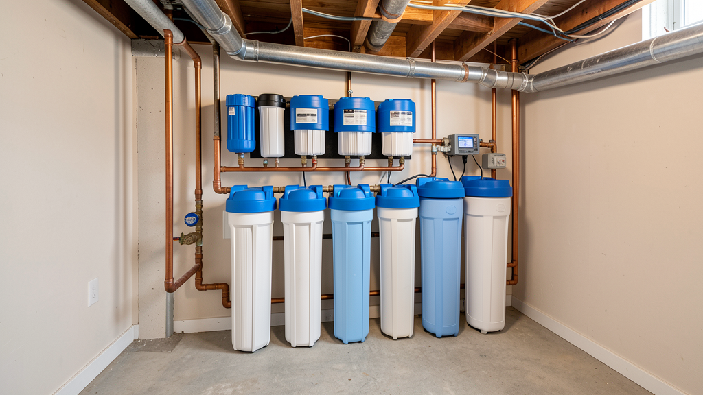 Whole house water filtration system for well water in South Carolina home
