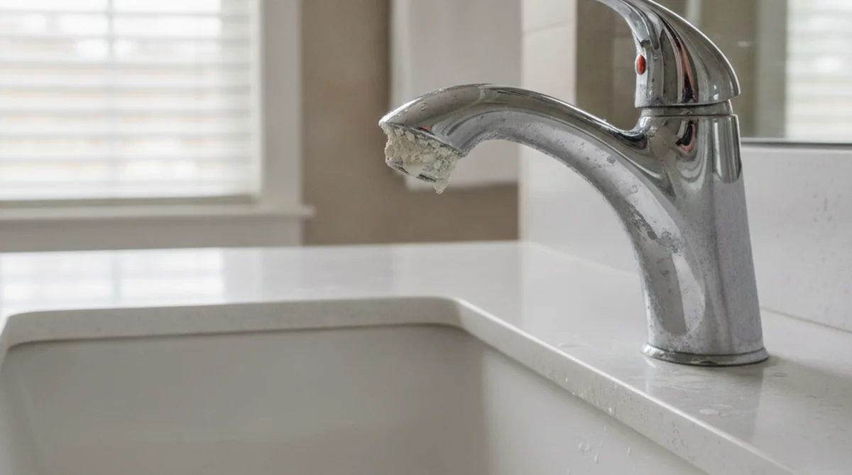 Hard water stains on bathroom fixtures in Bamberg SC