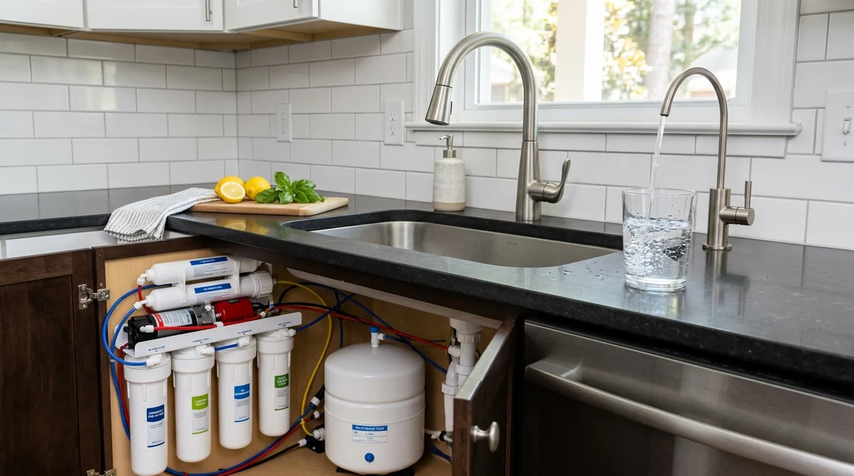 Reverse osmosis water system in Cameron SC home