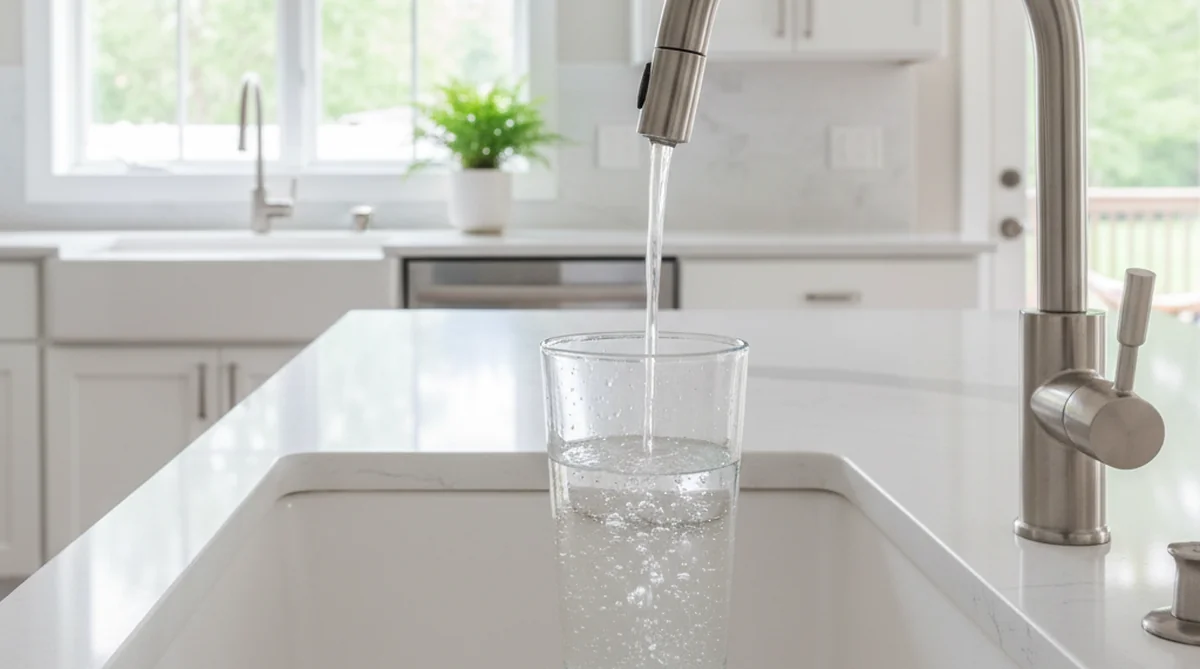 Well water from kitchen tap in Summerville SC home