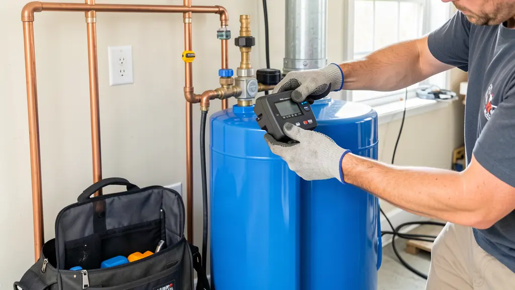 Water softener installation in Columbia, SC by Dubya Water